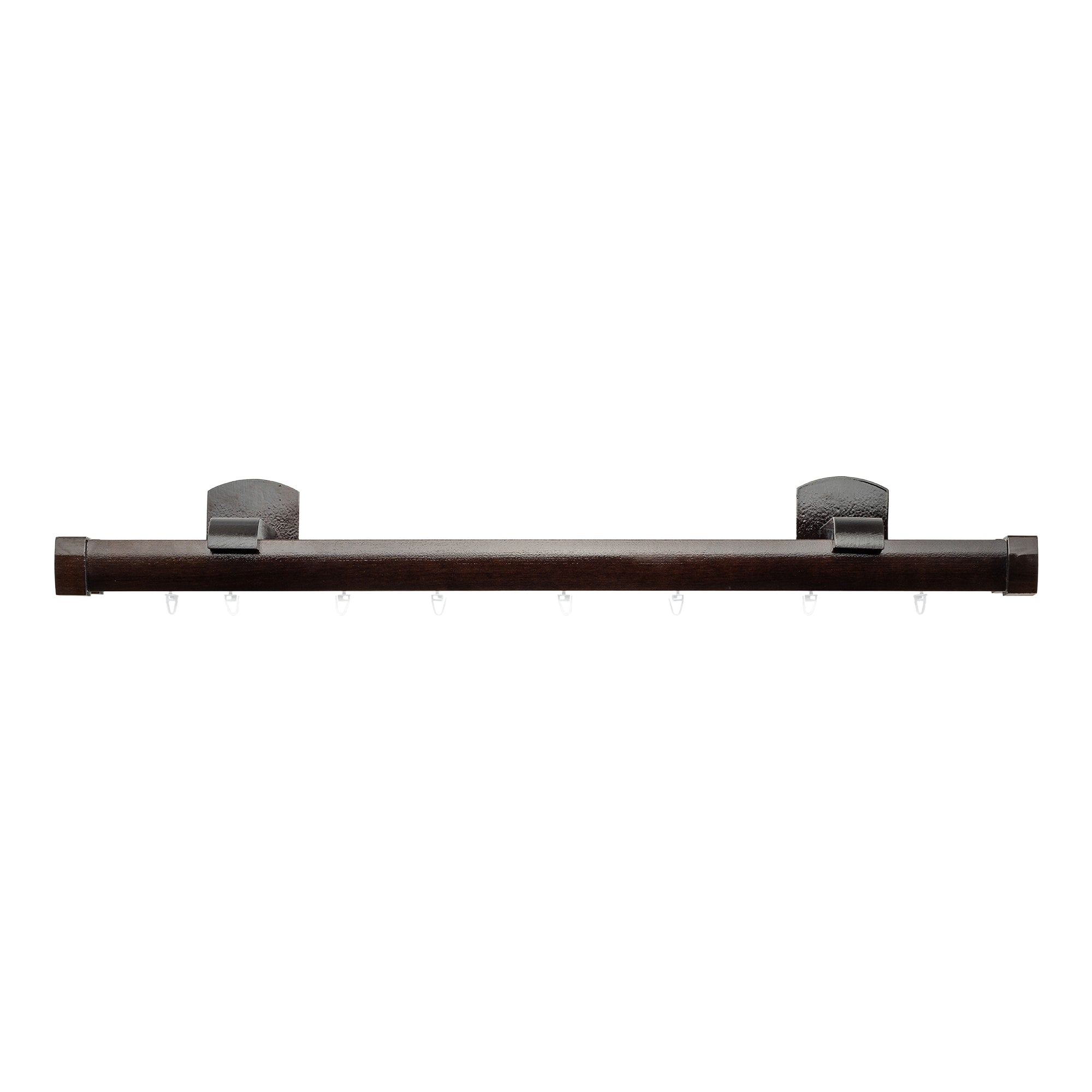 Domino Double Wooden Curtain Rod & Track System for Curtains and Drapes