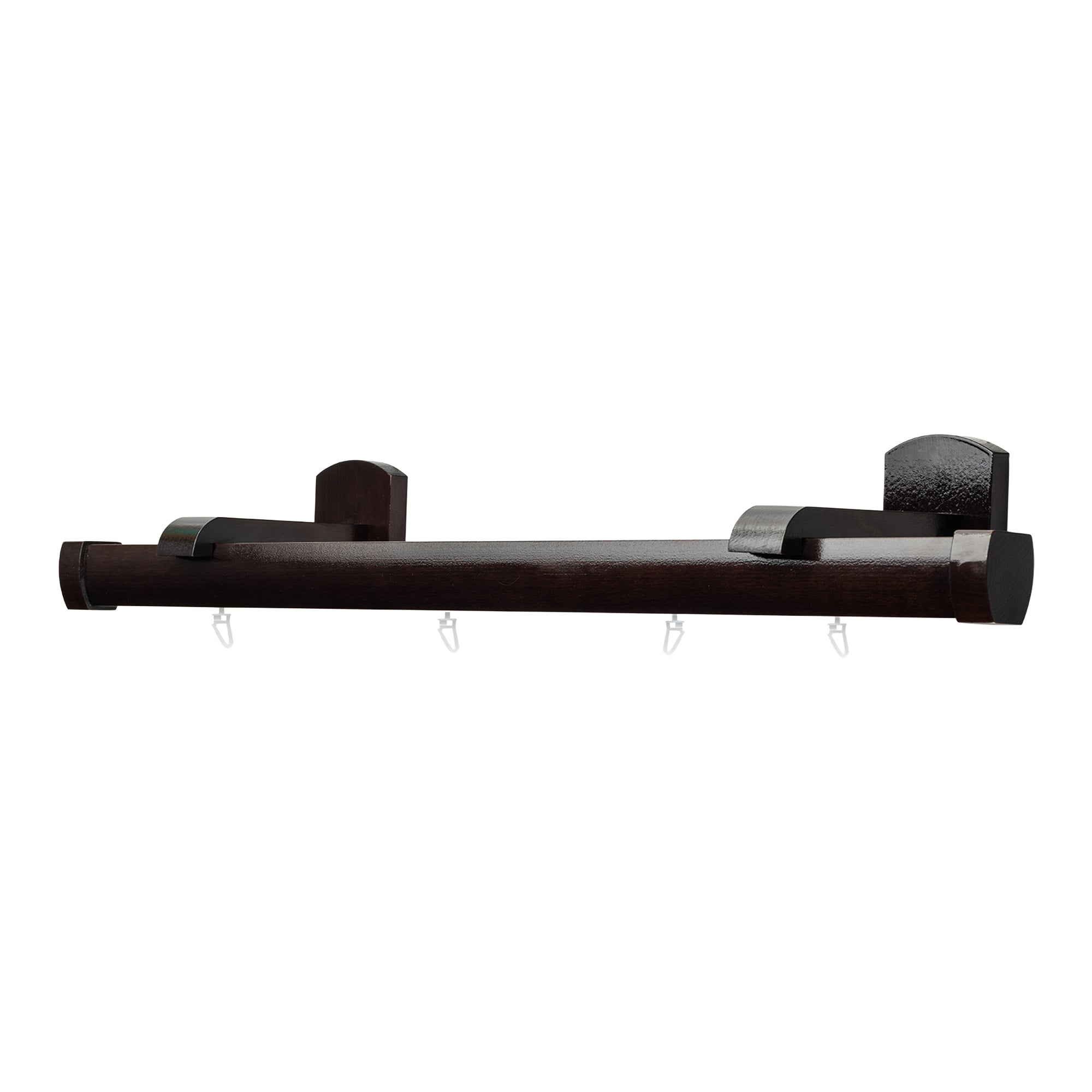 Domino Single Wooden Curtain Rod