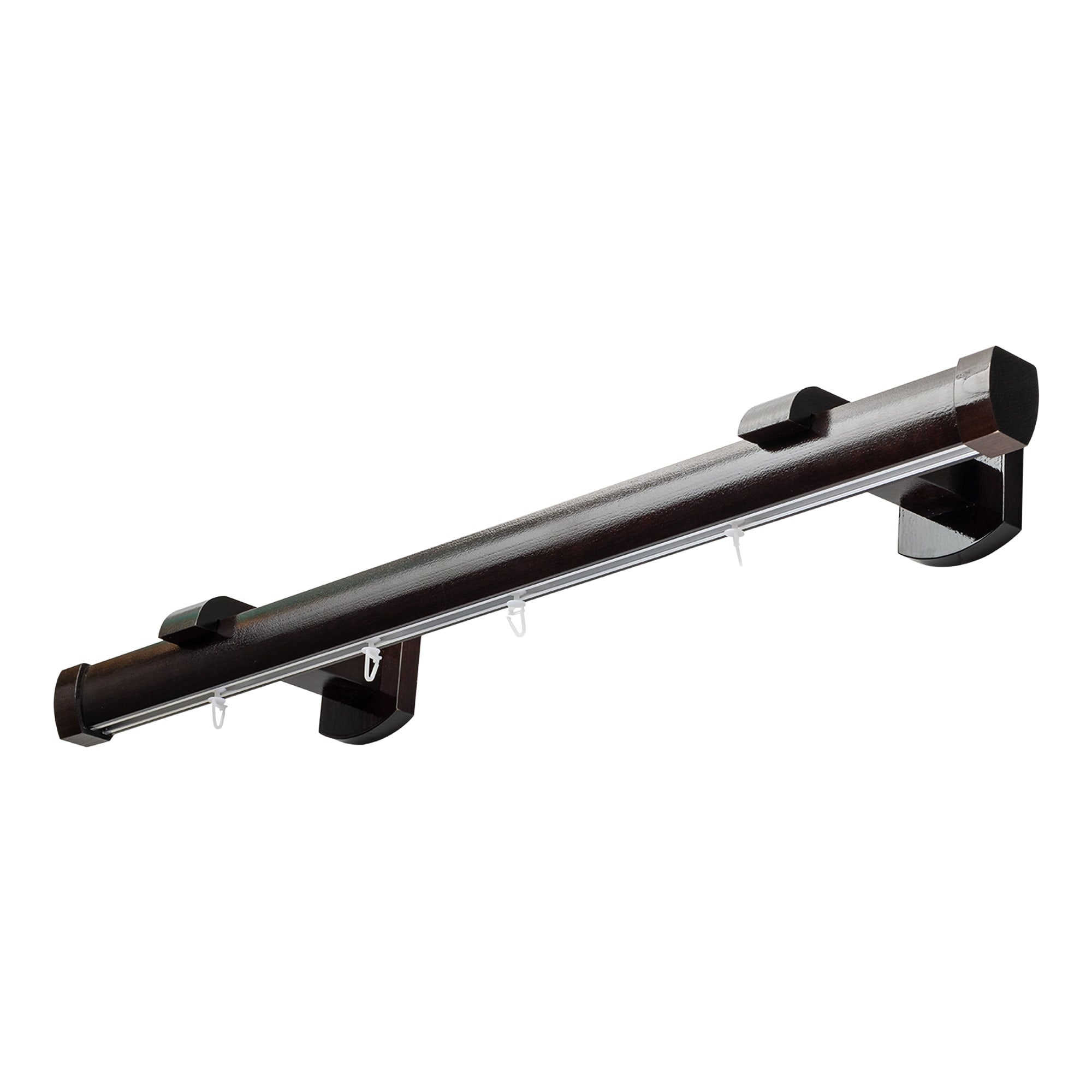 Domino Single Wooden Curtain Rod