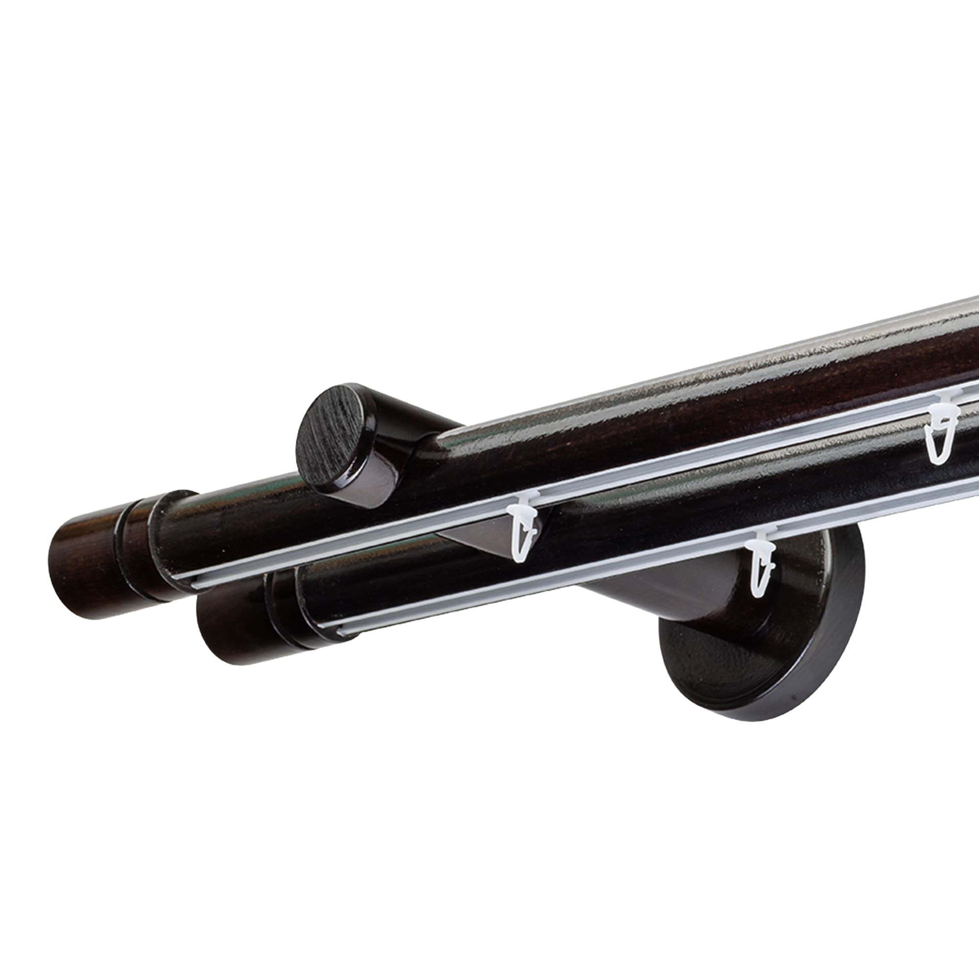 CILINDRU DOUBLE 35 MM WOODEN CURTAIN ROD & ALUMINUM TRACK SYSTEM