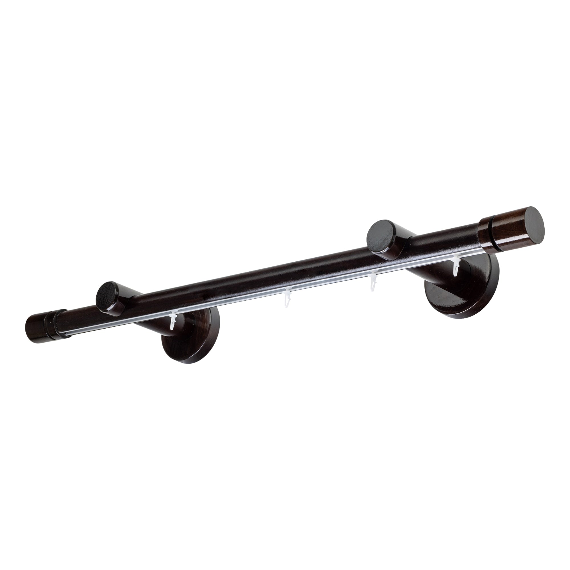 Cilindru Single 35 mm Wooden Curtain Rod & Aluminum Track System