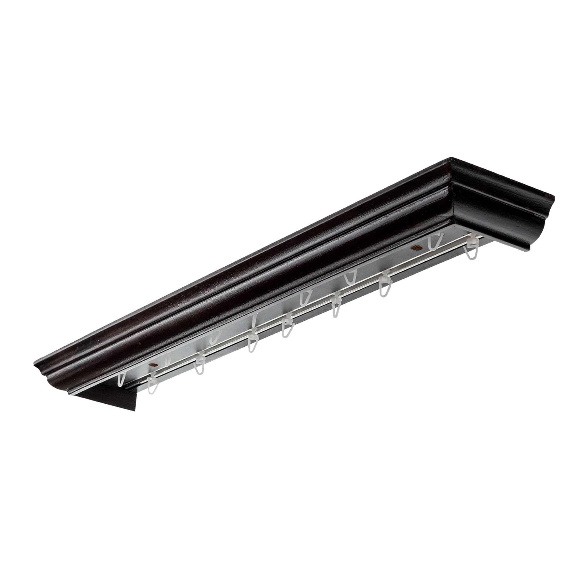 Filip Wooden Curtain Track System with Decorative Valance