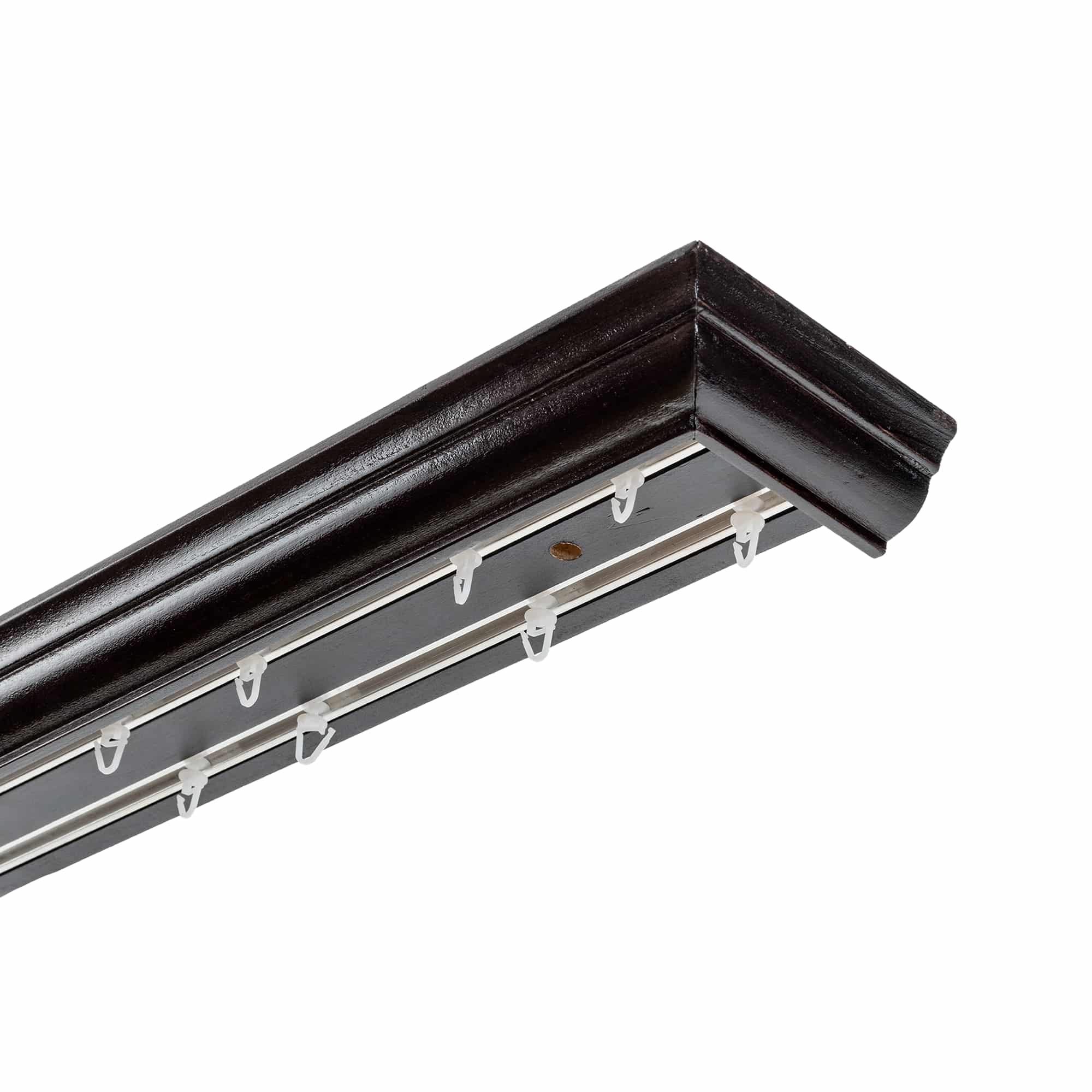 Filip Wooden Curtain Track System with Decorative Valance