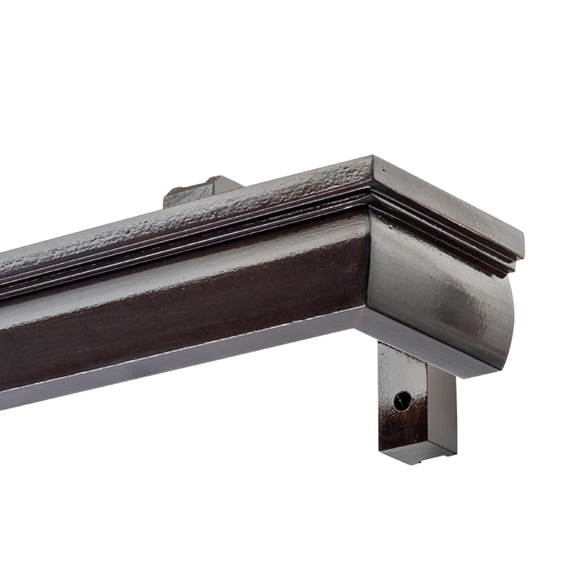 Firenze Wooden Curtain Track System with Decorative Valance