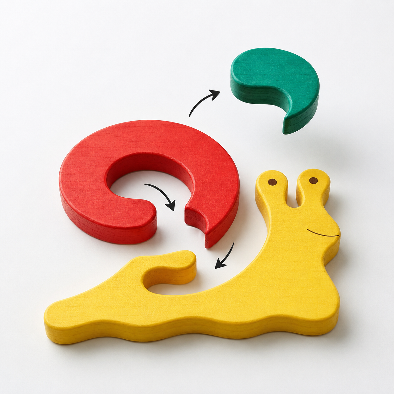 Snail Wooden Puzzle