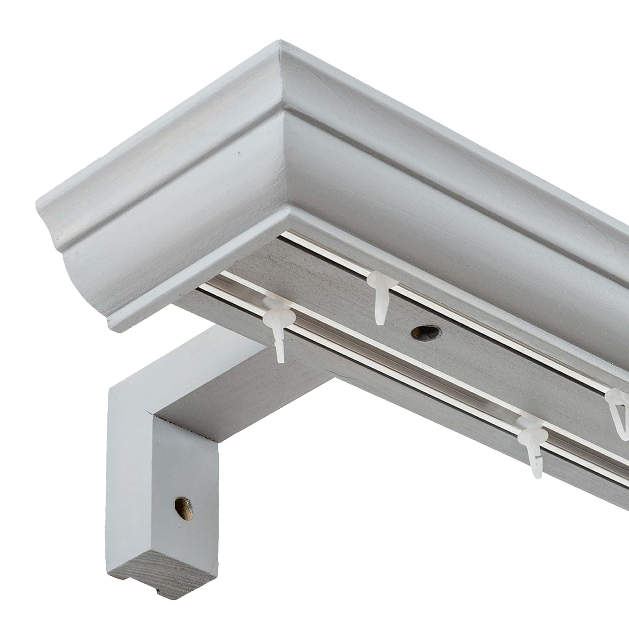 Filip Wooden Curtain Track System with Decorative Valance