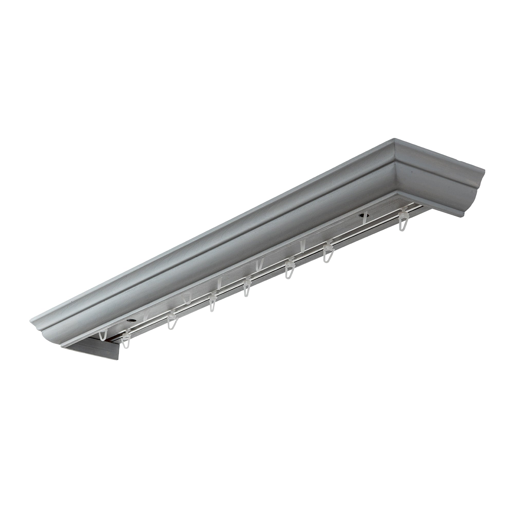 Filip Wooden Curtain Track System with Decorative Valance