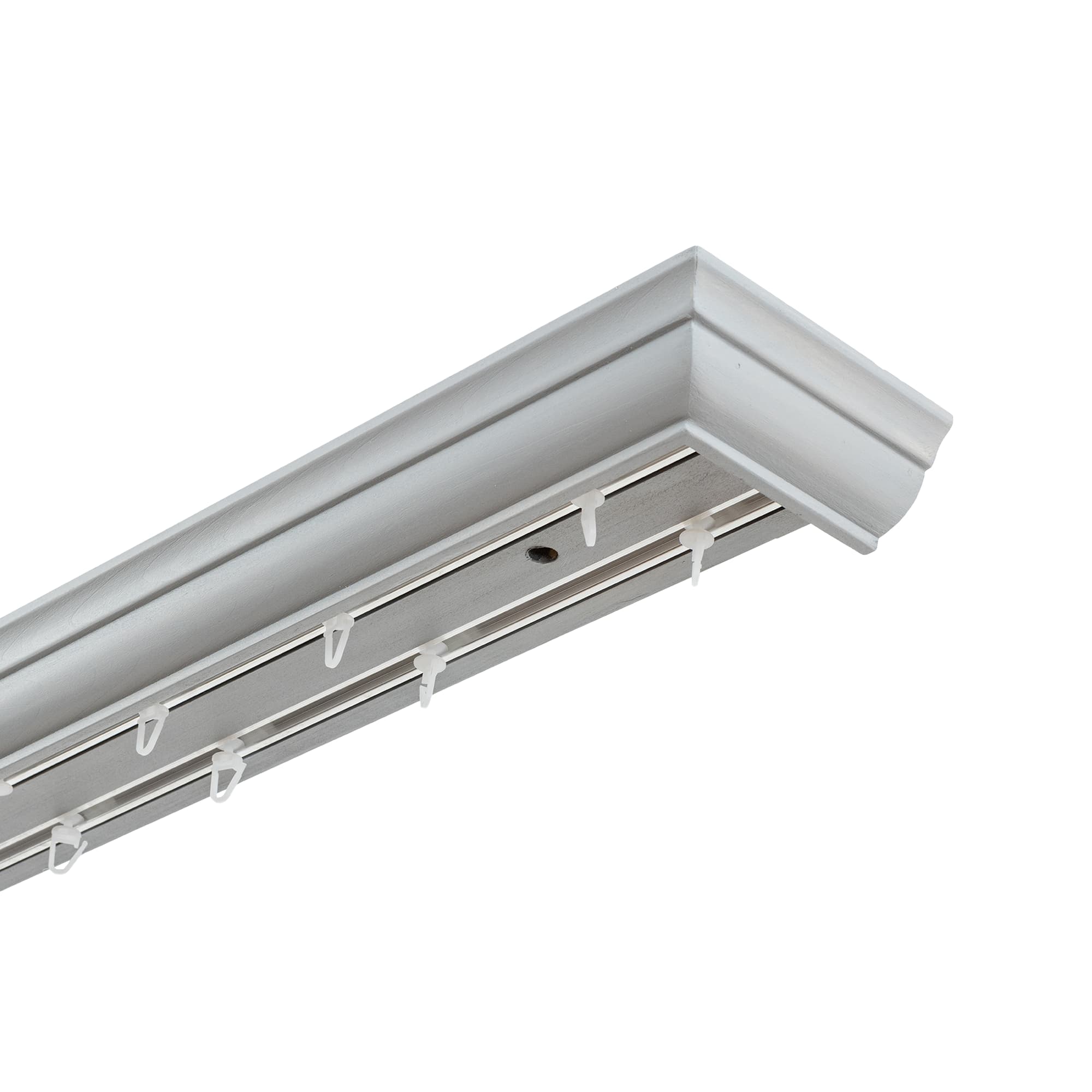 Filip Wooden Curtain Track System with Decorative Valance