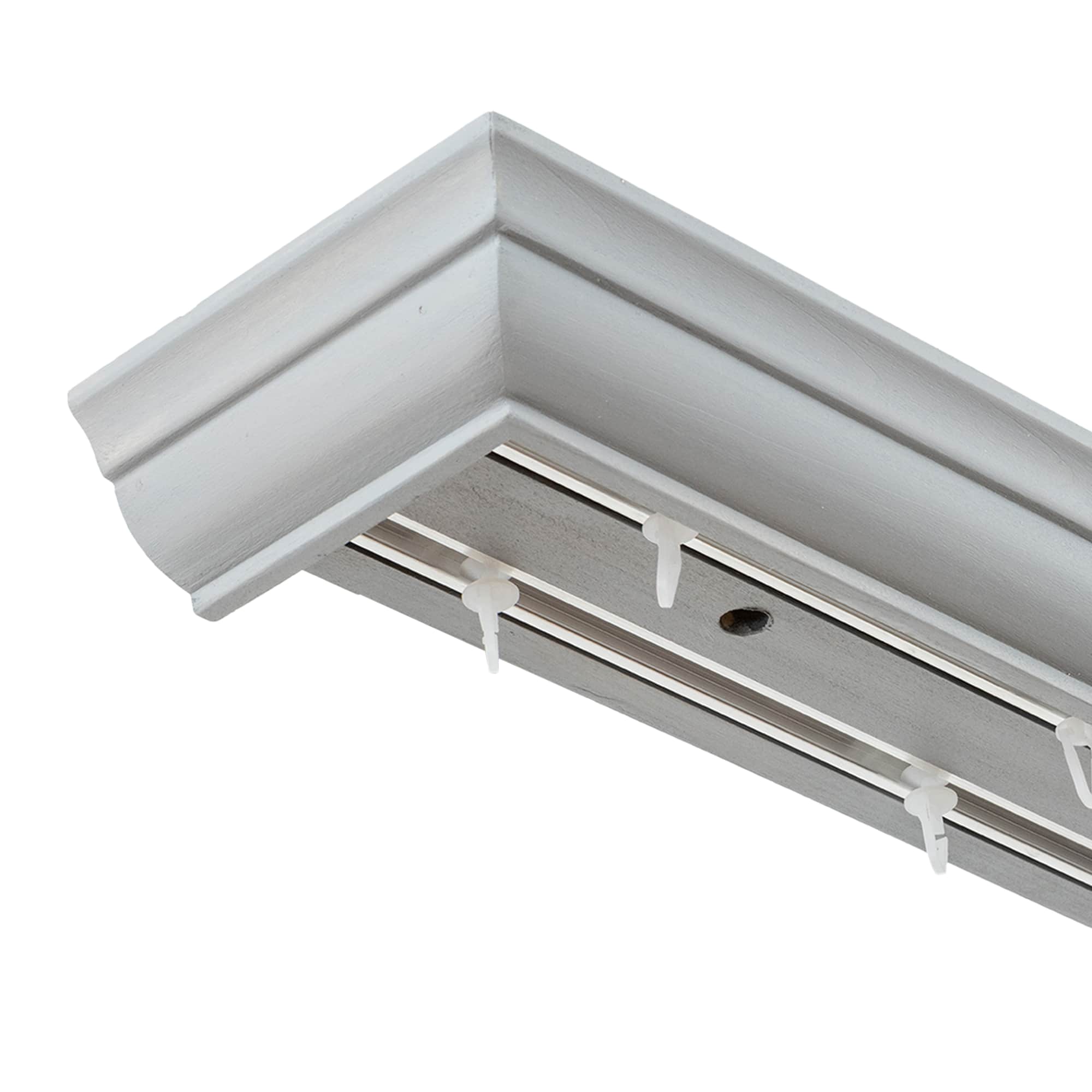 Filip Wooden Curtain Track System with Decorative Valance