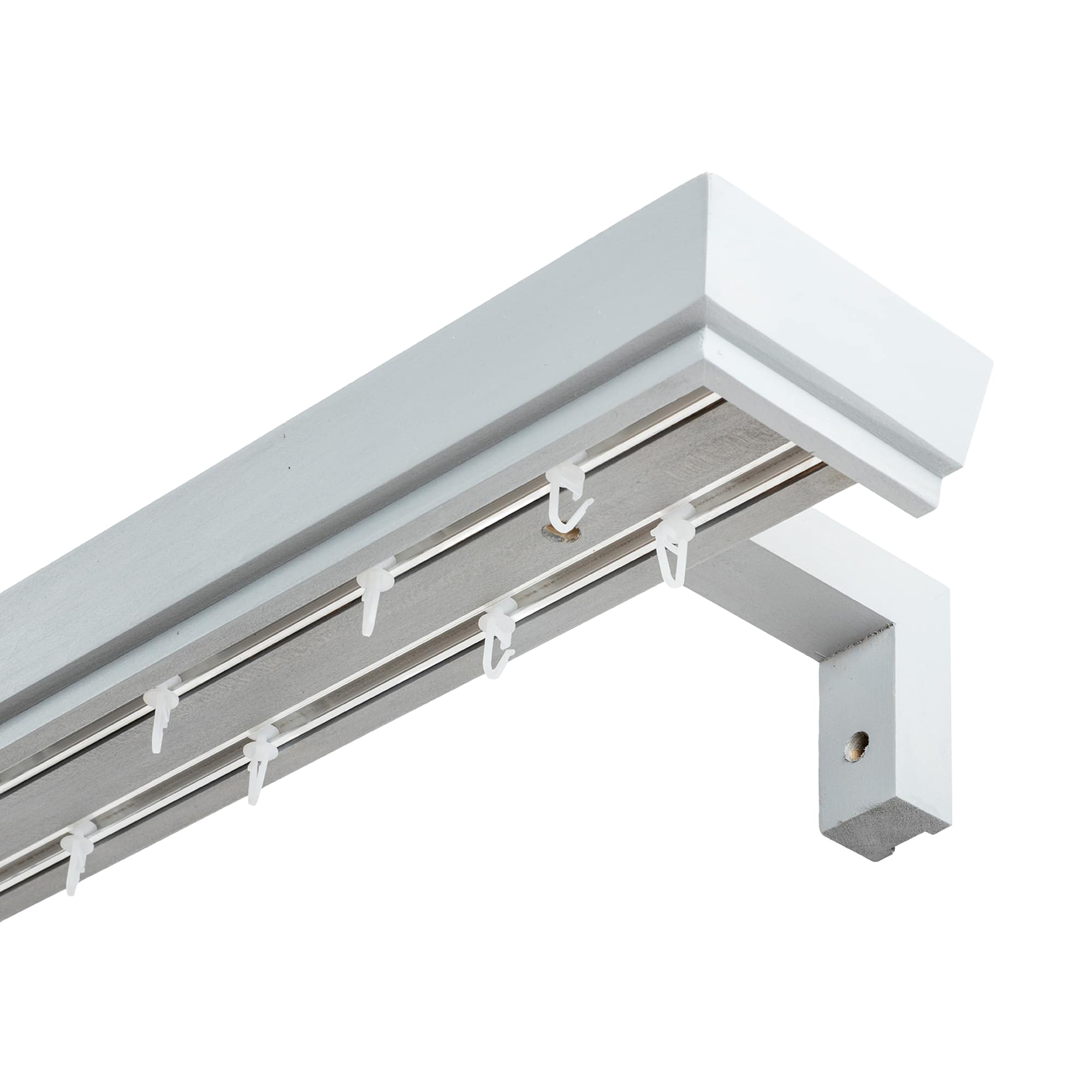Conic Wooden Curtain Track System with Decorative Valance