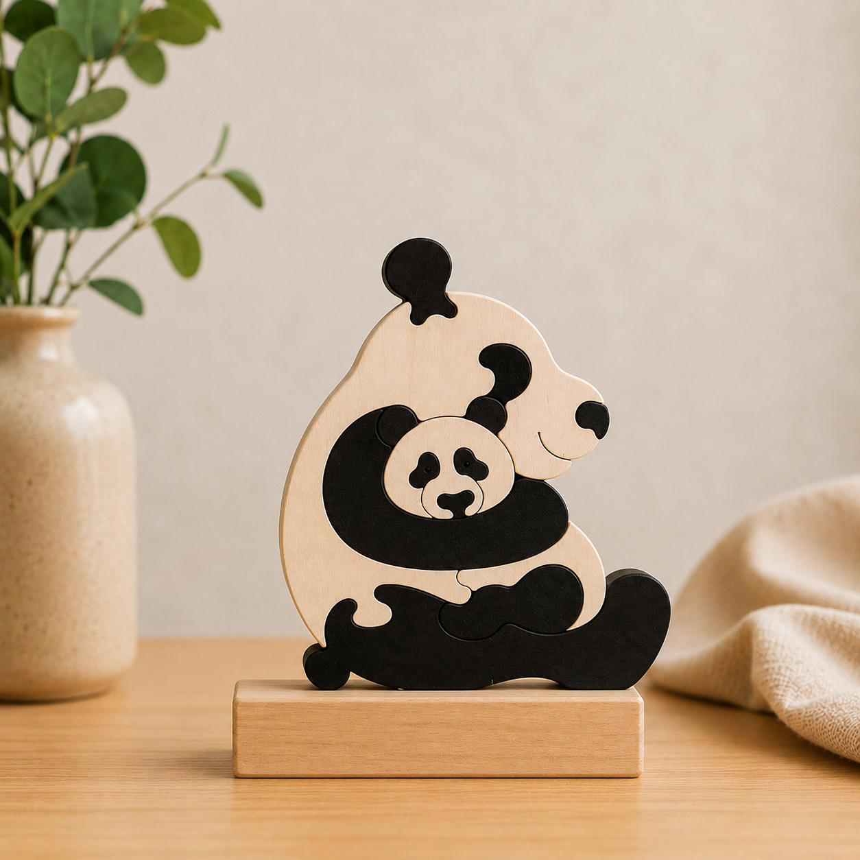 Wooden Panda Puzzle