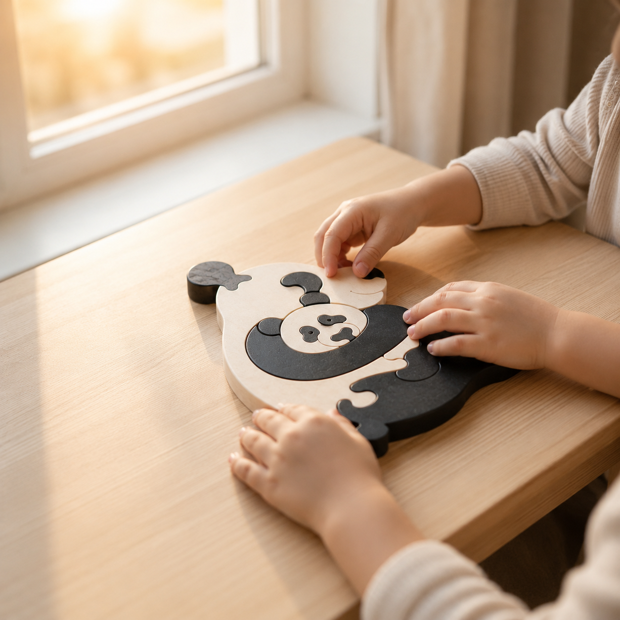 Wooden Panda Puzzle