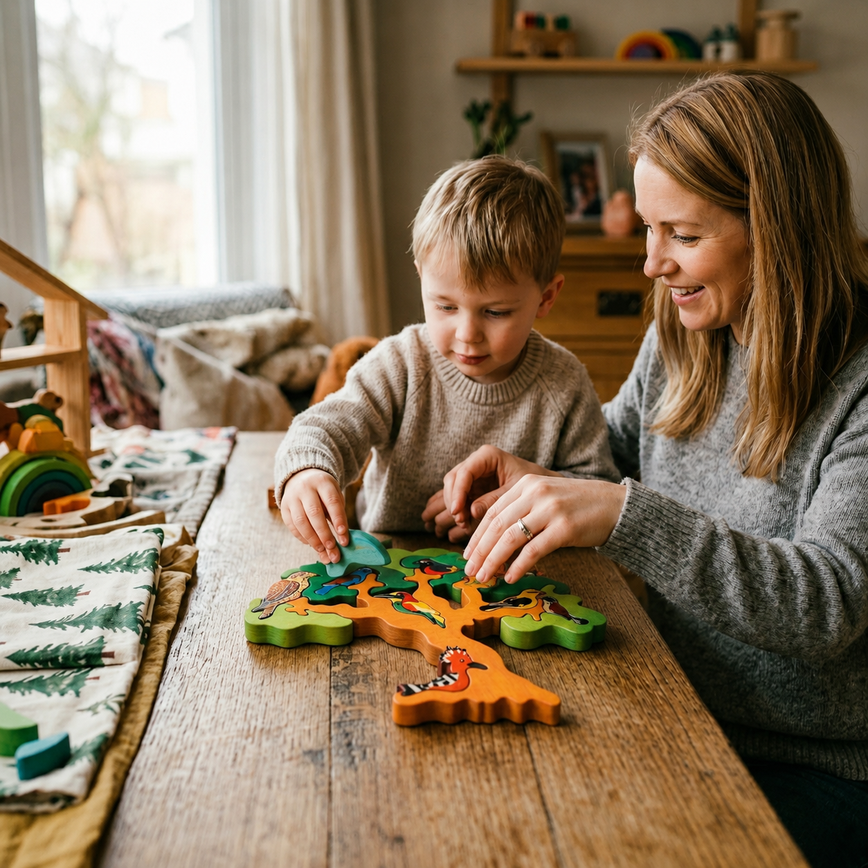 Bird Tree Wooden Puzzle