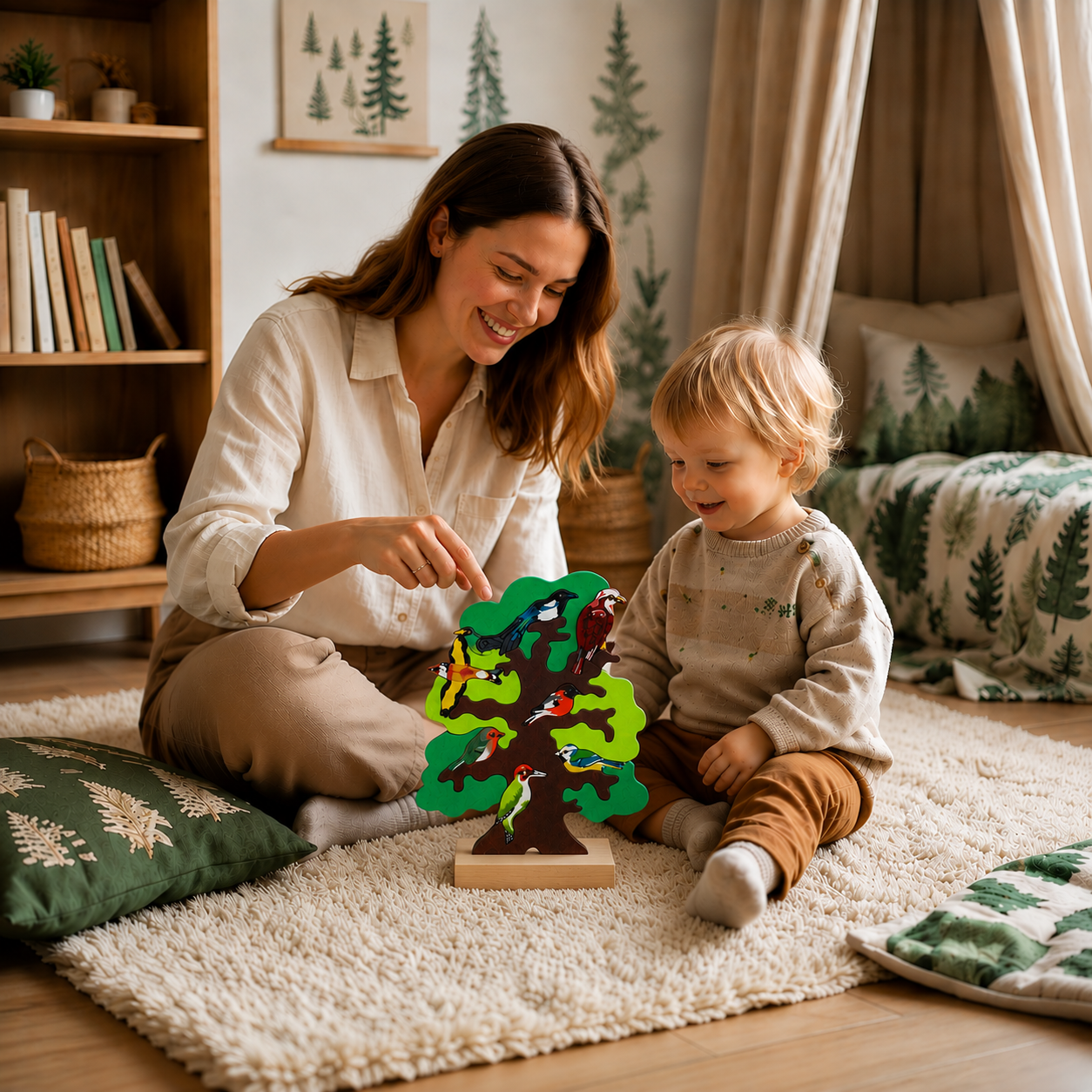 European Birds Wooden Puzzle