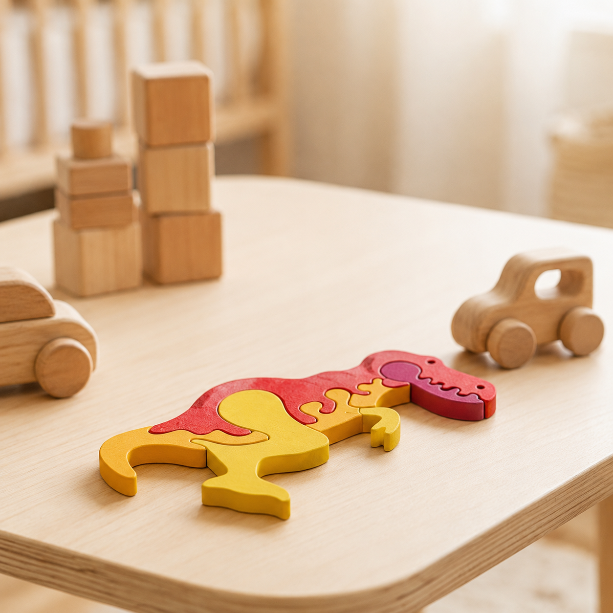 T-Rex Wooden Puzzle