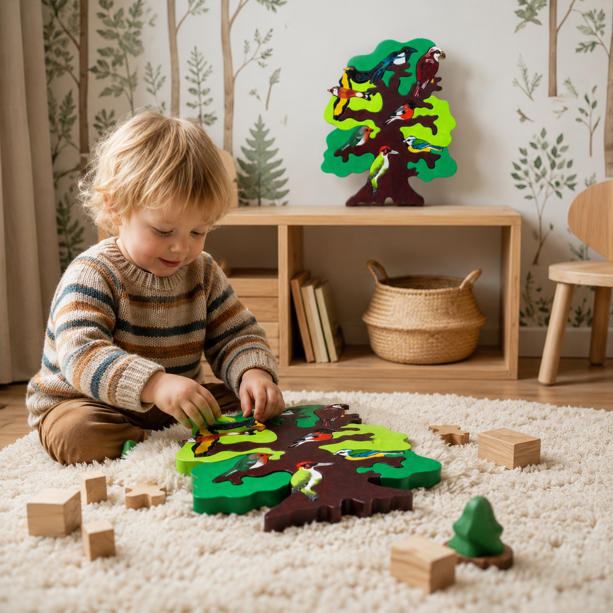 European Birds Wooden Puzzle