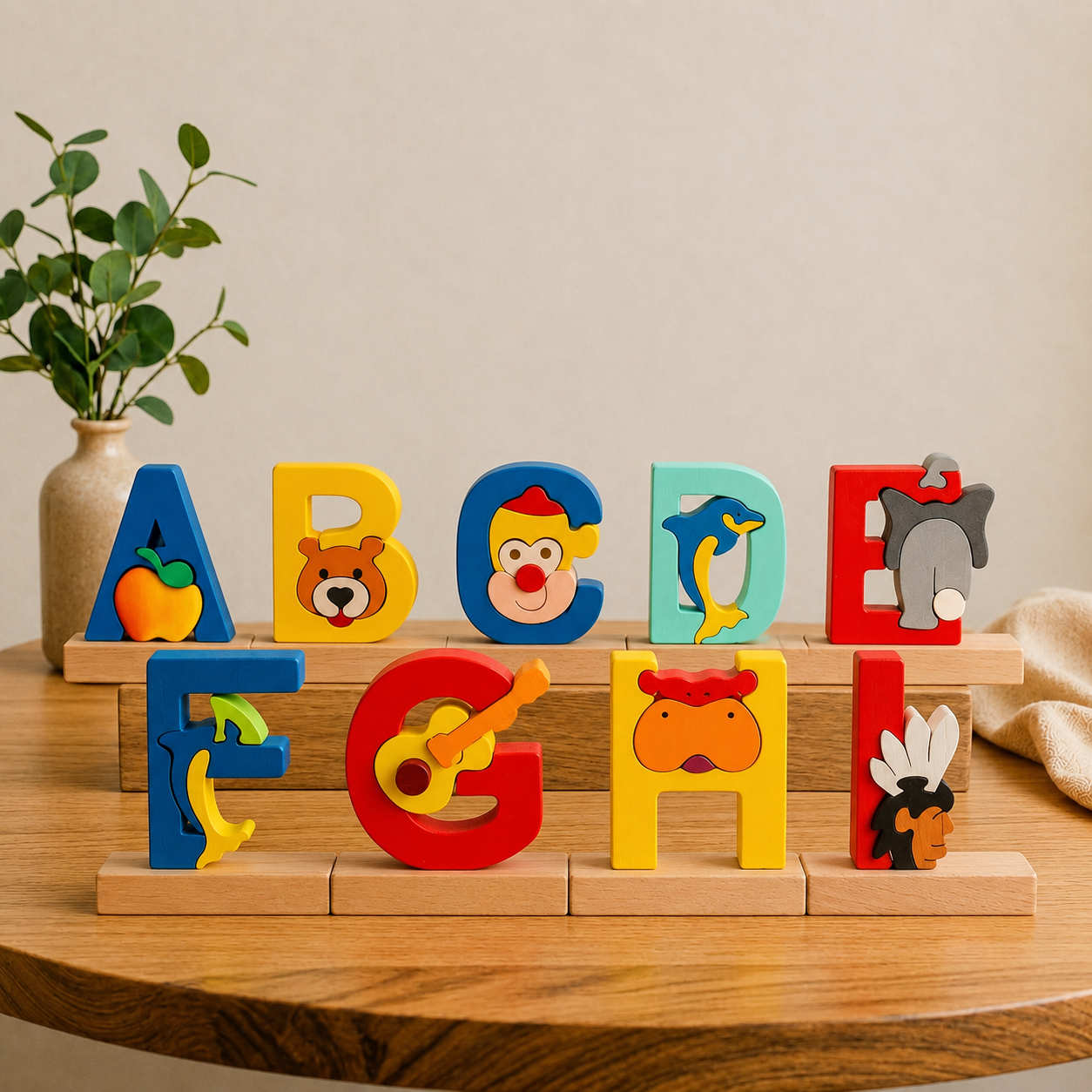 Wooden Alphabet Puzzles