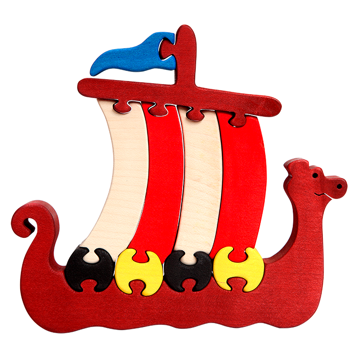 Viking Ship Wooden Puzzle